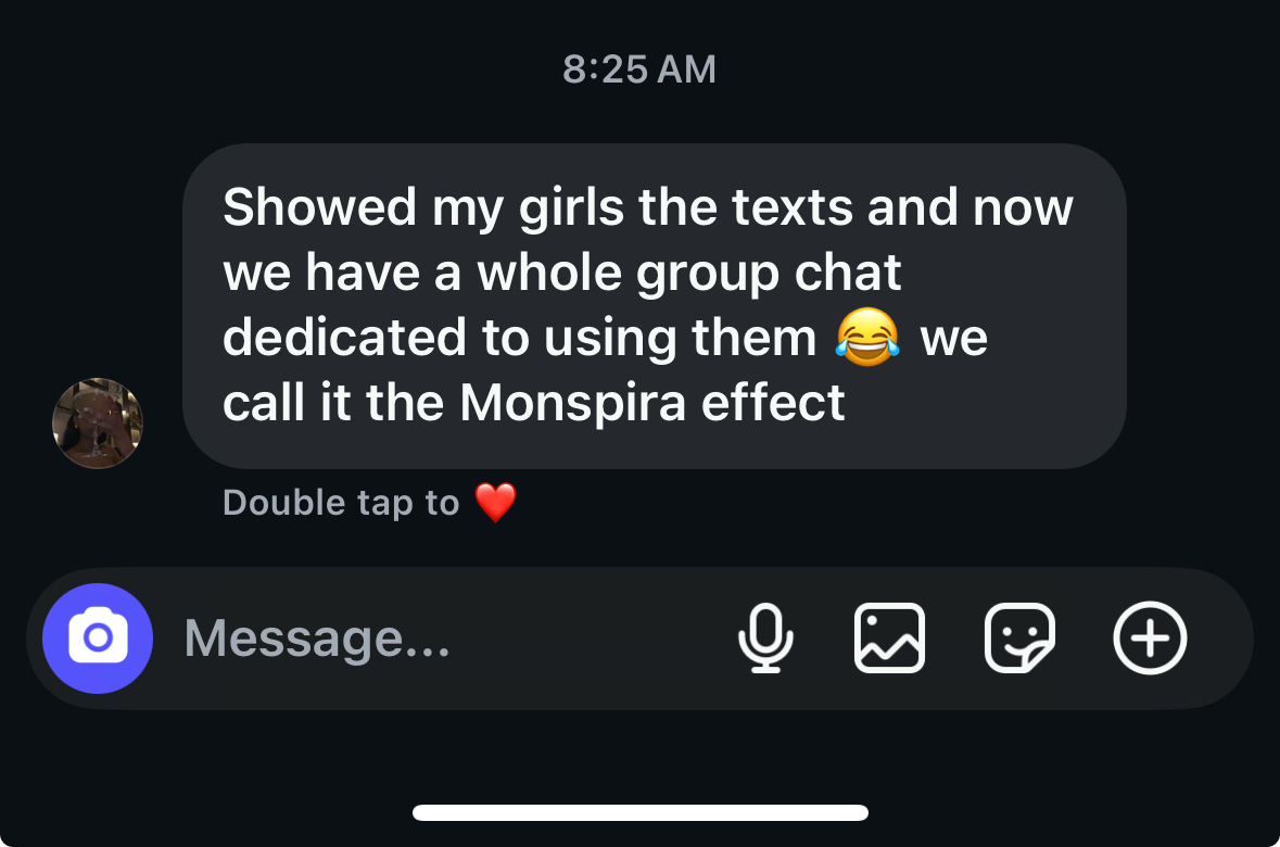 Testimonial screenshot 1